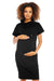 Pregnancy and Nursing Dress with Peekaboo Zippers