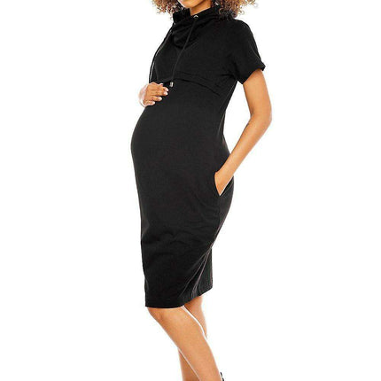 Mama Chic Maternity and Nursing Dress with Sneaky Zippers