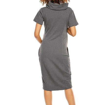 Mama Chic Maternity and Nursing Dress with Sneaky Zippers