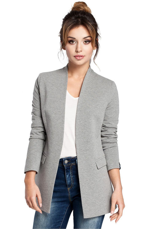 BeWear Knit Jacket with Elegant Collar