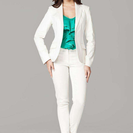 Chic Spring Sophistication: Women's Tailored Fashion Jacket - Style 12434