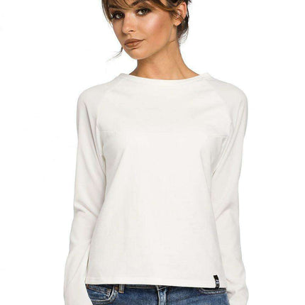 Effortlessly Chic Knit Sleeve Blouse for Stylish Elegance