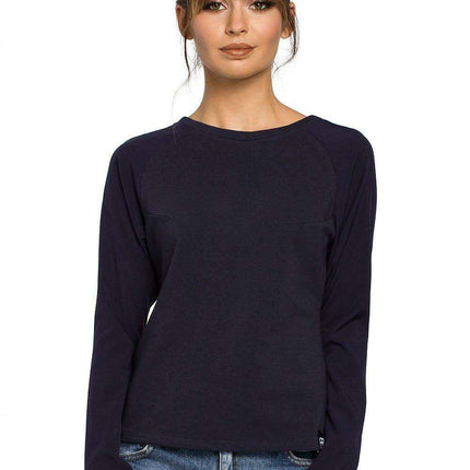 Effortlessly Chic Knit Sleeve Blouse for Stylish Elegance