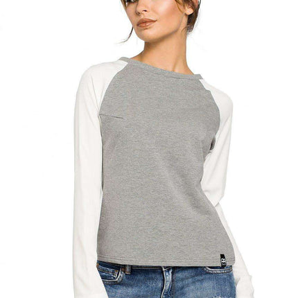 Effortlessly Chic Knit Sleeve Blouse for Stylish Elegance