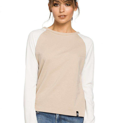 Effortlessly Chic Knit Sleeve Blouse for Stylish Elegance