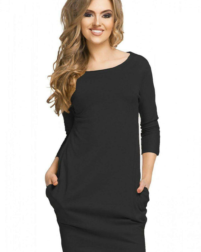 Versatile Tessita Boat Neck Active Dress - Stylish Comfort for All-Day Wear