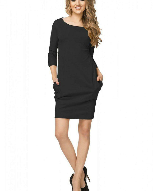 Versatile Tessita Boat Neck Active Dress - Stylish Comfort for All-Day Wear