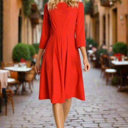 Elegant Ruffled Daytime Dress: Effortless Chic