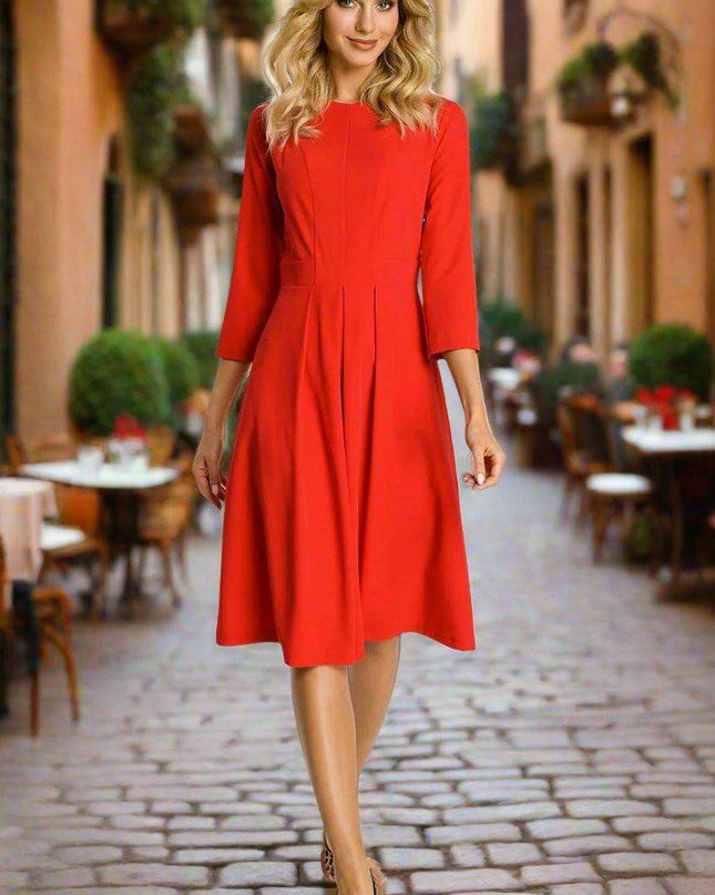 Elegant Ruffled Daytime Dress: Effortless Chic