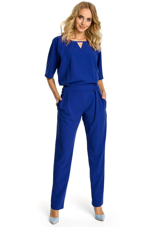 Elegant Jumpsuit with Belt Darts - Perfect for Any Occasion
