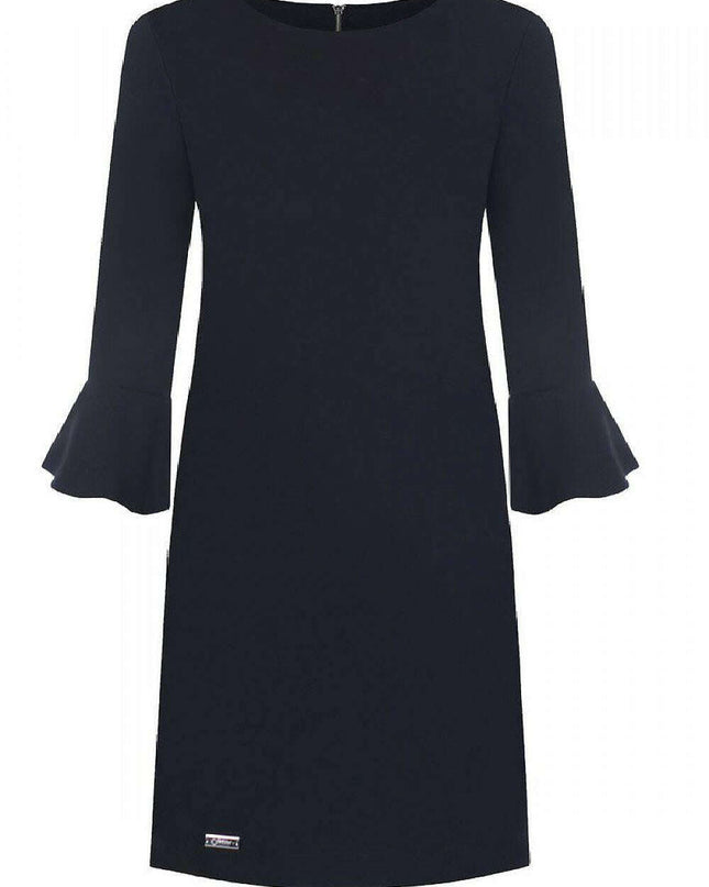 Chic Jersa Frilled Cocktail Dress for Effortless Elegance