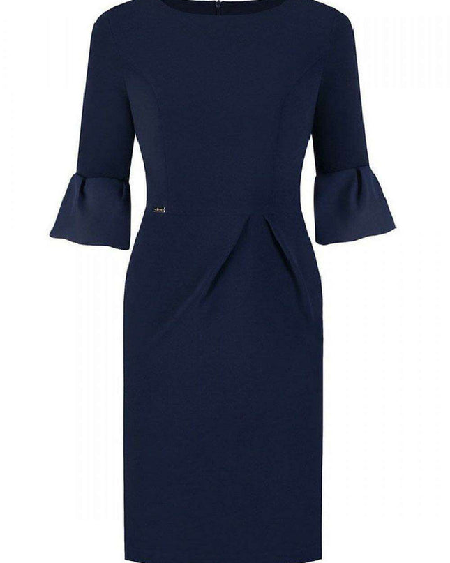 Elegant Plus Size Midi Jersey Dress