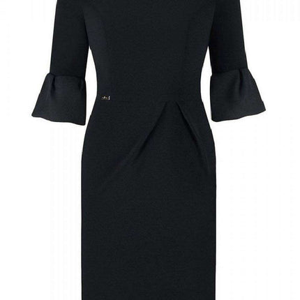 Elegant Plus Size Midi Jersey Dress