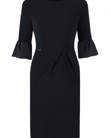 Elegant Plus Size Midi Jersey Dress