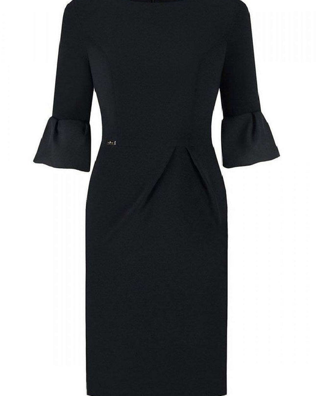 Elegant Plus Size Midi Jersey Dress
