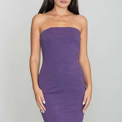 Chic Sleeveless Cotton Blend Evening Dress