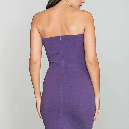 Chic Sleeveless Cotton Blend Evening Dress