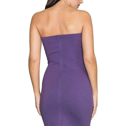 Chic Sleeveless Cotton Blend Evening Dress