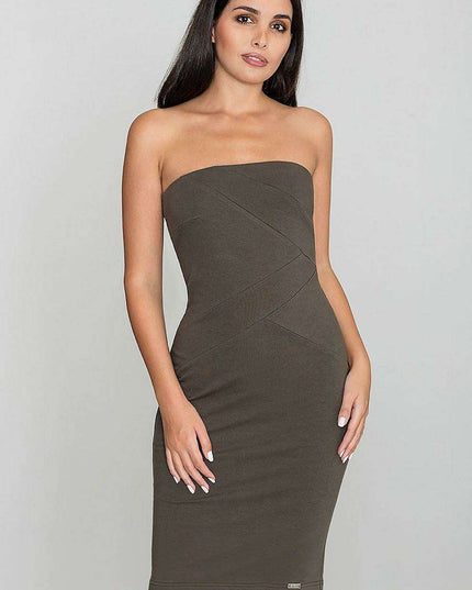 Chic Sleeveless Cotton Blend Evening Dress