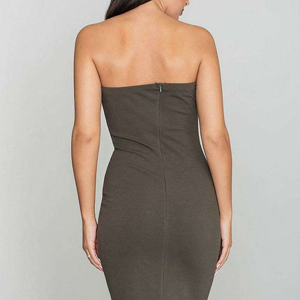 Chic Sleeveless Cotton Blend Evening Dress