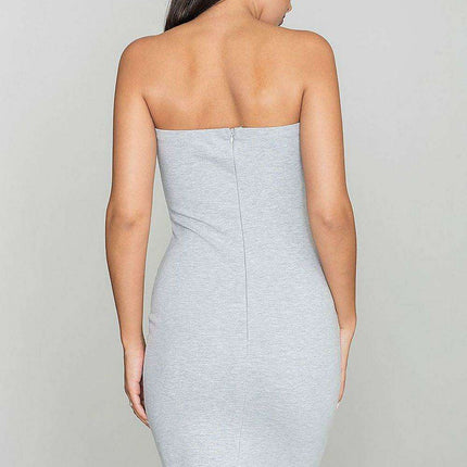 Chic Sleeveless Cotton Blend Evening Dress