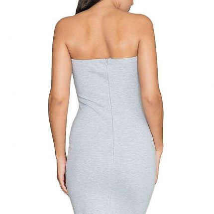 Chic Sleeveless Cotton Blend Evening Dress