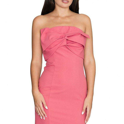 Chic Bow-Detail Evening Gown