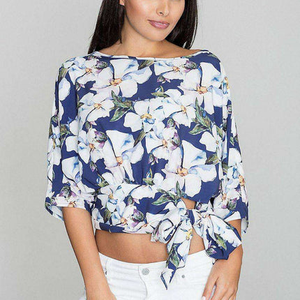 Stylish Summer Tie-Waist Blouse