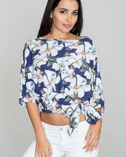 Stylish Summer Tie-Waist Blouse