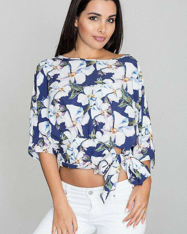 Stylish Summer Tie-Waist Blouse
