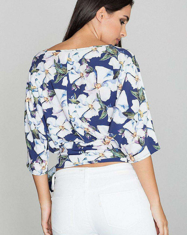 Stylish Summer Tie-Waist Blouse