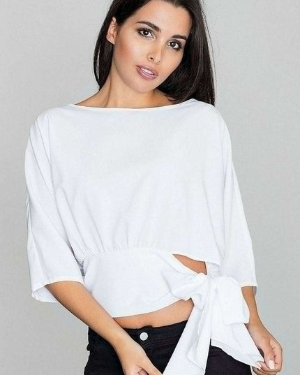 Stylish Summer Tie-Waist Blouse