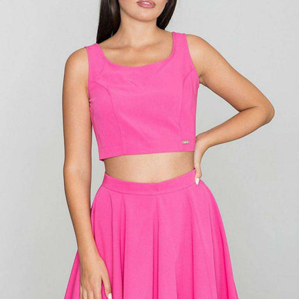 Sophisticated Flared Skirt and Top Outfit