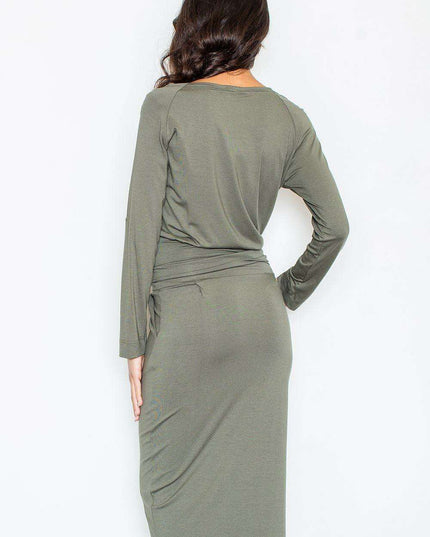 Elegant Boat Neck Day Dress for Trendsetting Women