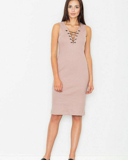 Elegant Cotton Maxi Dress with Charming Neck Tie for Effortless Style