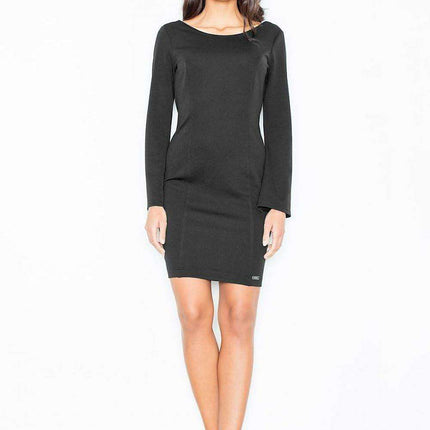 Chic Flare Sleeve Midi Dress