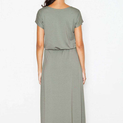 Chic Asymmetrical Daytime Figl Dress
