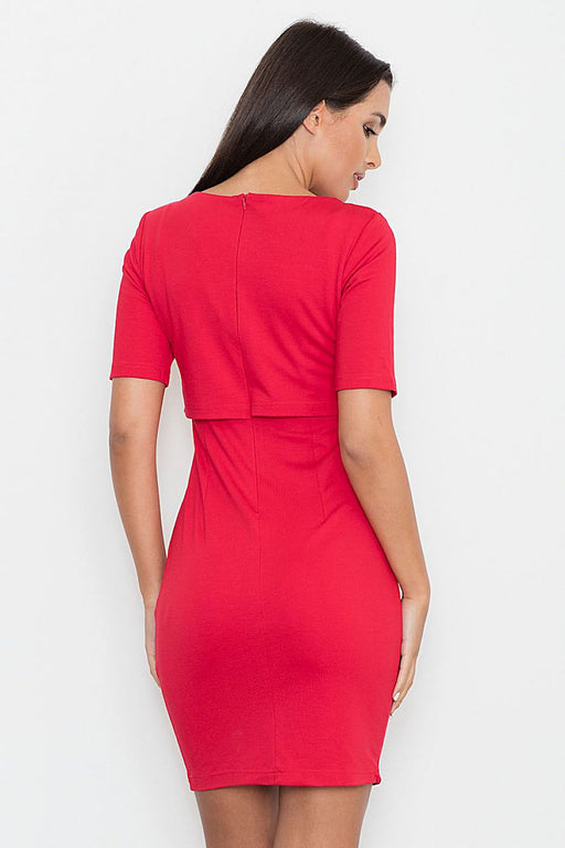 Crimson Elegance Daydress - Sizes S to XL by Figl