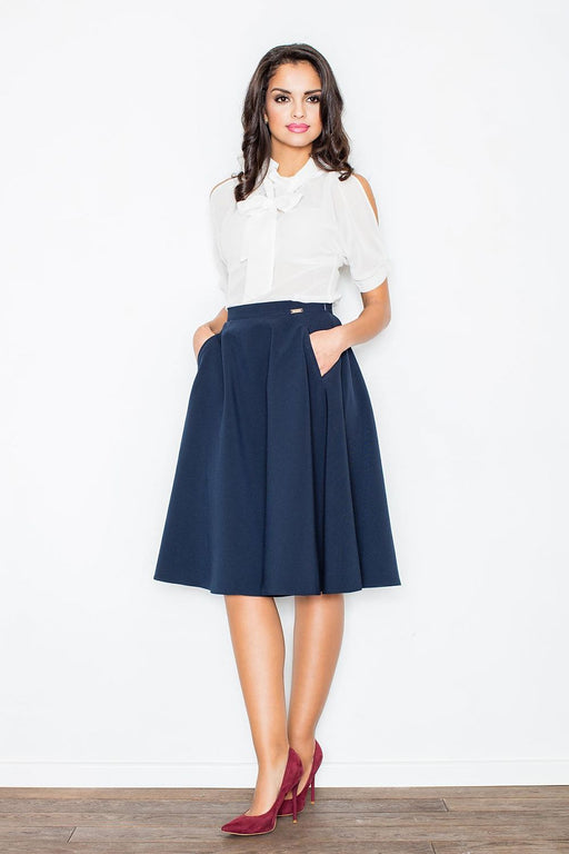 Elegant Pleated Midi Skirt by Figl - Versatile Elegance for Your Fall Wardrobe