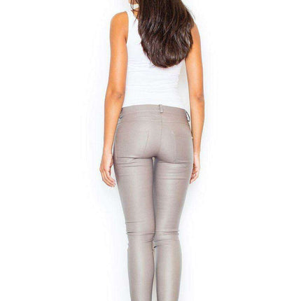 Chic Viscose Blend Trousers with Sleek Tubular Legs for Effortless Elegance
