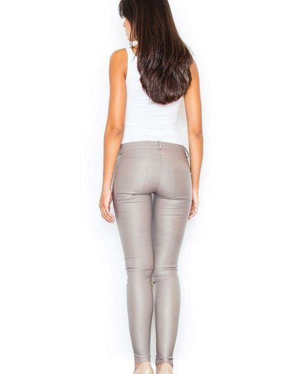 Chic Viscose Blend Trousers with Sleek Tubular Legs for Effortless Elegance