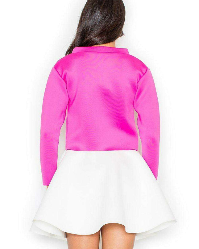 Elegant Laser-Cut Flared Mini Skirt for Women by Figl