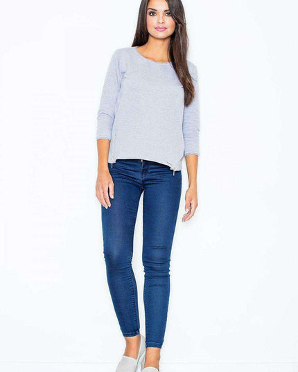 Stylish Luxe: Cotton Sweatshirt with Trendy Zipper Accents