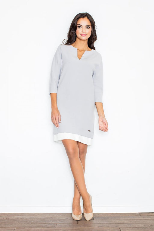 Chic Layered Sleeve Dress with Pockets by Figl