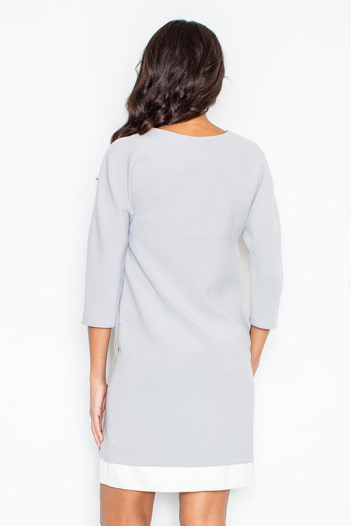 Chic Layered Sleeve Dress with Pockets by Figl
