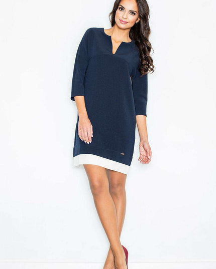 Chic Everyday Dress with Timeless Elegance - Figl Model 44239