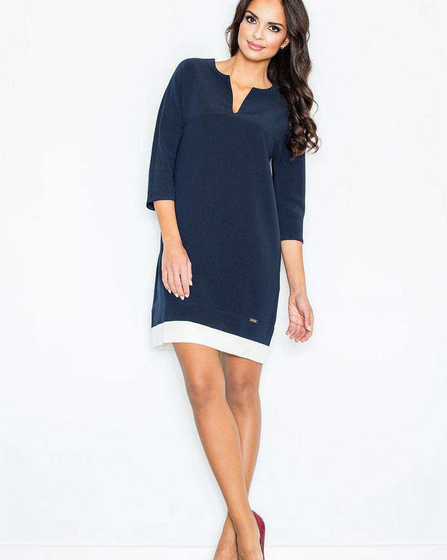 Chic Everyday Dress with Timeless Elegance - Figl Model 44239
