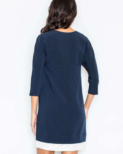 Chic Everyday Dress with Timeless Elegance - Figl Model 44239