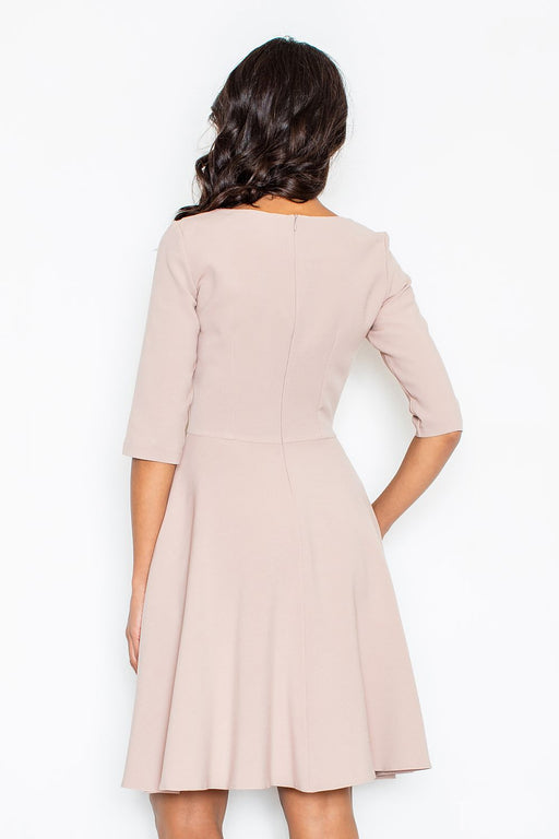 Elegant Pleated Knee-Length Dress - Chic Versatility for Every Event