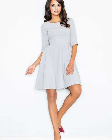 Chic Autumn Pleated Skirt Dress - Figl 44190 Collection